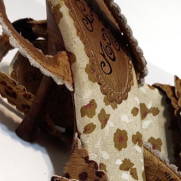 Leopard Print strappy Sandals by Naughty monkey - Picture 5 of 7